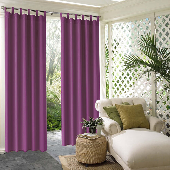 Suchoutdoor Outdoor Waterproof Curtains, Tab Top, for Porch/Pavilion/Patio, 1 Panel