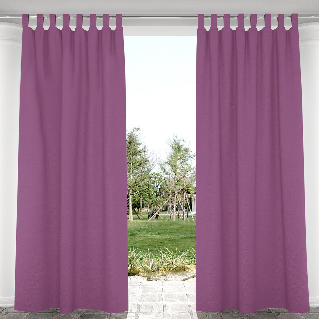 Suchoutdoor Outdoor Waterproof Curtains, Velcro Tab Top, for Porch/Pavilion/Patio, 1 Panel