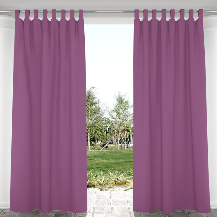 Suchoutdoor Outdoor Waterproof Curtains, Velcro Tab Top, for Porch/Pavilion/Patio, 1 Panel