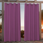 Suchoutdoor Outdoor Waterproof Curtains, Grommet Top Silver, for Porch/Pavilion/Patio, 1 Panel