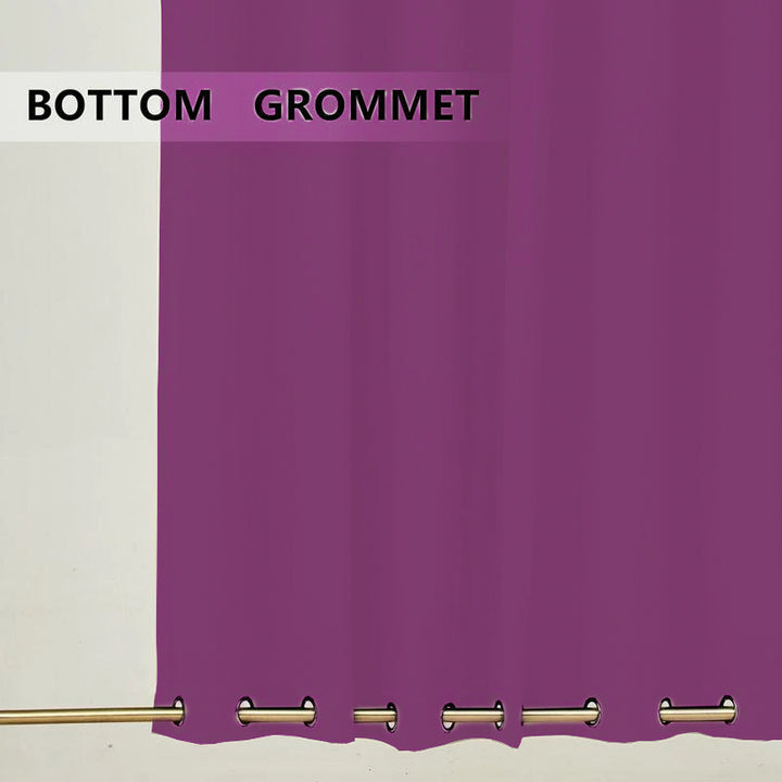 Suchoutdoor Outdoor Waterproof Curtains, Top Bottom Grommet, for Porch/Pavilion/Patio, 1 Panel