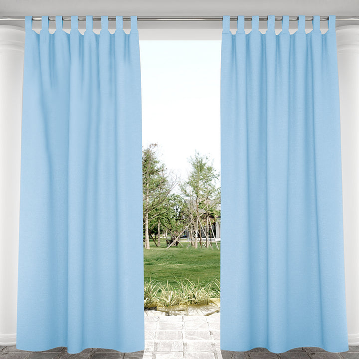 Suchoutdoor Outdoor Waterproof Curtains, Velcro Tab Top, for Porch/Pavilion/Patio, 1 Panel