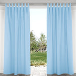 Suchoutdoor Outdoor Waterproof Curtains, Velcro Tab Top, for Porch/Pavilion/Patio, 1 Panel