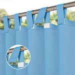 Suchoutdoor Outdoor Waterproof Curtains, Velcro Tab Top, for Porch/Pavilion/Patio, 1 Panel