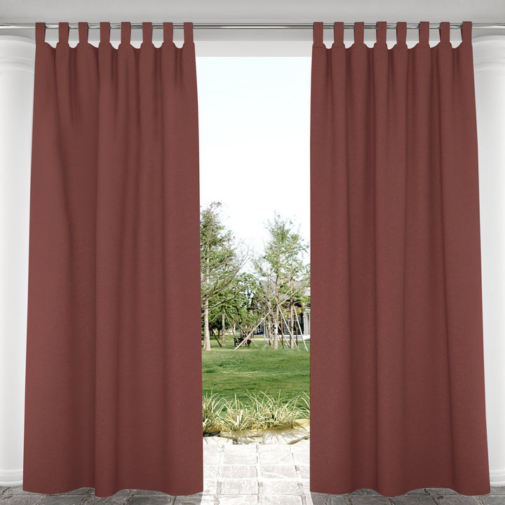 Suchoutdoor Outdoor Waterproof Curtains, Velcro Tab Top, for Porch/Pavilion/Patio, 1 Panel