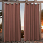 Suchoutdoor Outdoor Waterproof Curtains, Grommet Top Silver, for Porch/Pavilion/Patio, 1 Panel