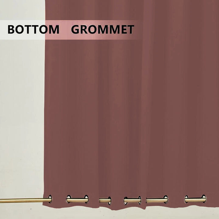 Suchoutdoor Outdoor Waterproof Curtains, Top Bottom Grommet, for Porch/Pavilion/Patio, 1 Panel