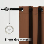 Suchoutdoor Outdoor Waterproof Curtains, Top Bottom Grommet, for Porch/Pavilion/Patio, 1 Panel