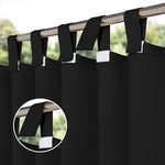 Suchoutdoor Outdoor Waterproof Curtains, Velcro Tab Top, for Porch/Pavilion/Patio, 1 Panel