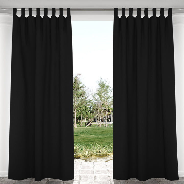 Suchoutdoor Outdoor Waterproof Curtains, Velcro Tab Top, for Porch/Pavilion/Patio, 1 Panel