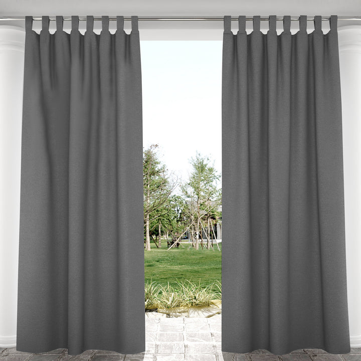 Suchoutdoor Outdoor Waterproof Curtains, Velcro Tab Top, for Porch/Pavilion/Patio, 1 Panel