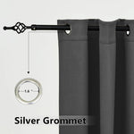 Suchoutdoor Outdoor Waterproof Curtains, Top Bottom Grommet, for Porch/Pavilion/Patio, 1 Panel