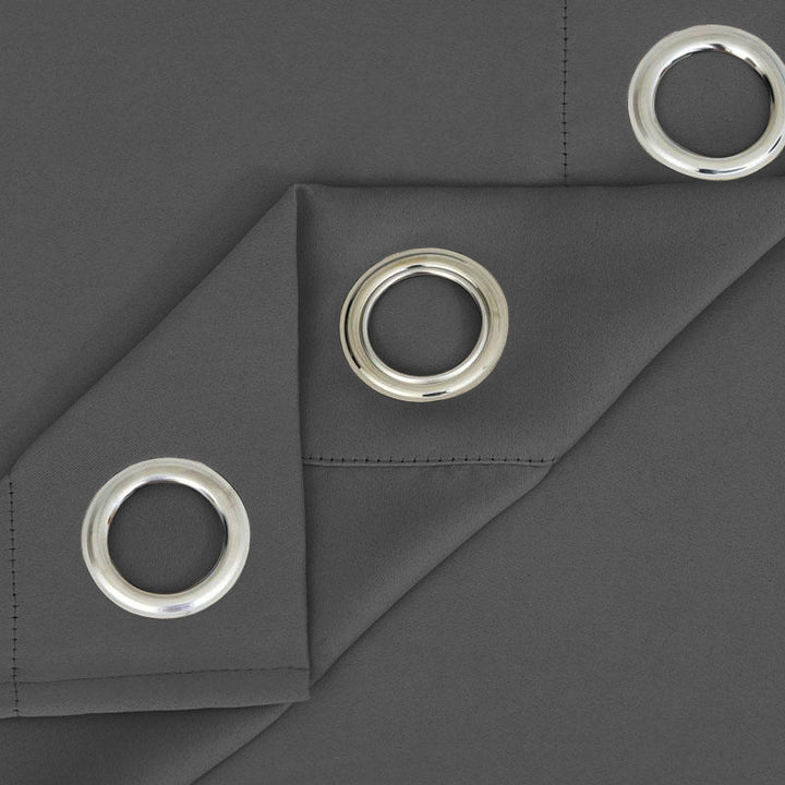 Suchoutdoor Outdoor Waterproof Curtains, Grommet Top Silver, for Porch/Pavilion/Patio, 1 Panel