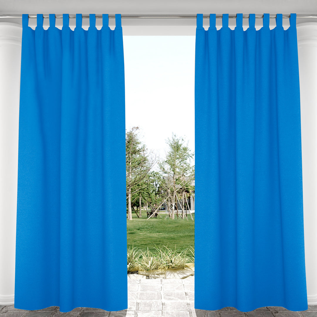 Suchoutdoor Outdoor Waterproof Curtains, Velcro Tab Top, for Porch/Pavilion/Patio, 1 Panel