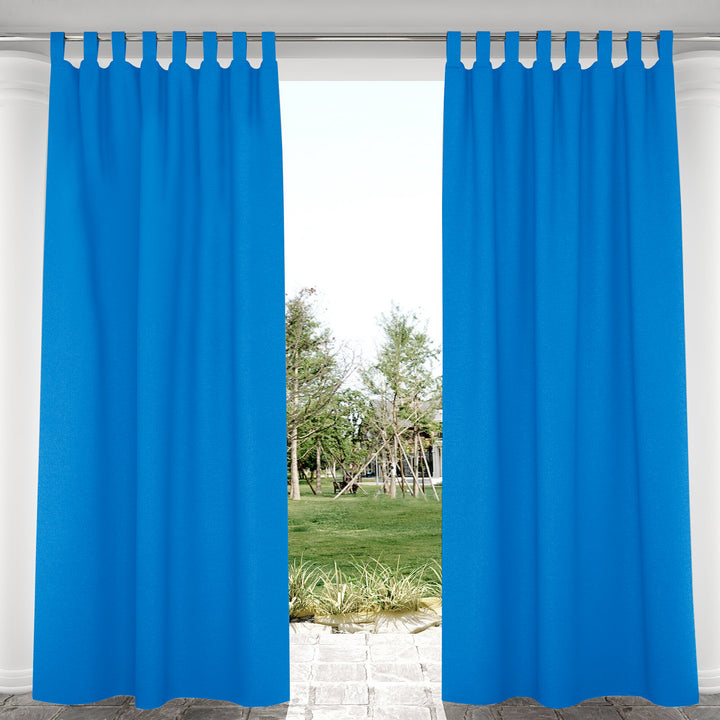 Suchoutdoor Outdoor Waterproof Curtains, Velcro Tab Top, for Porch/Pavilion/Patio, 1 Panel