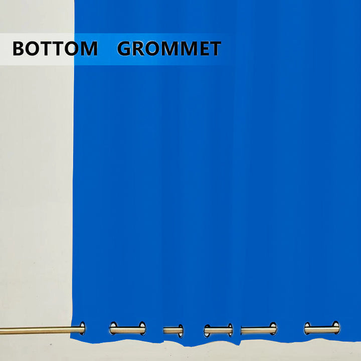 Suchoutdoor Outdoor Waterproof Curtains, Top Bottom Grommet, for Porch/Pavilion/Patio, 1 Panel