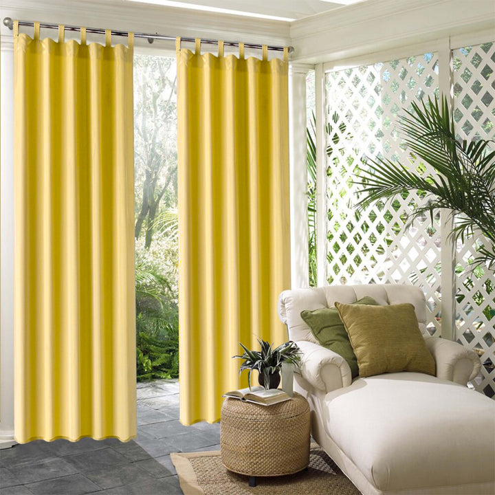 Suchoutdoor Outdoor Waterproof Curtains, Tab Top, for Porch/Pavilion/Patio, 1 Panel