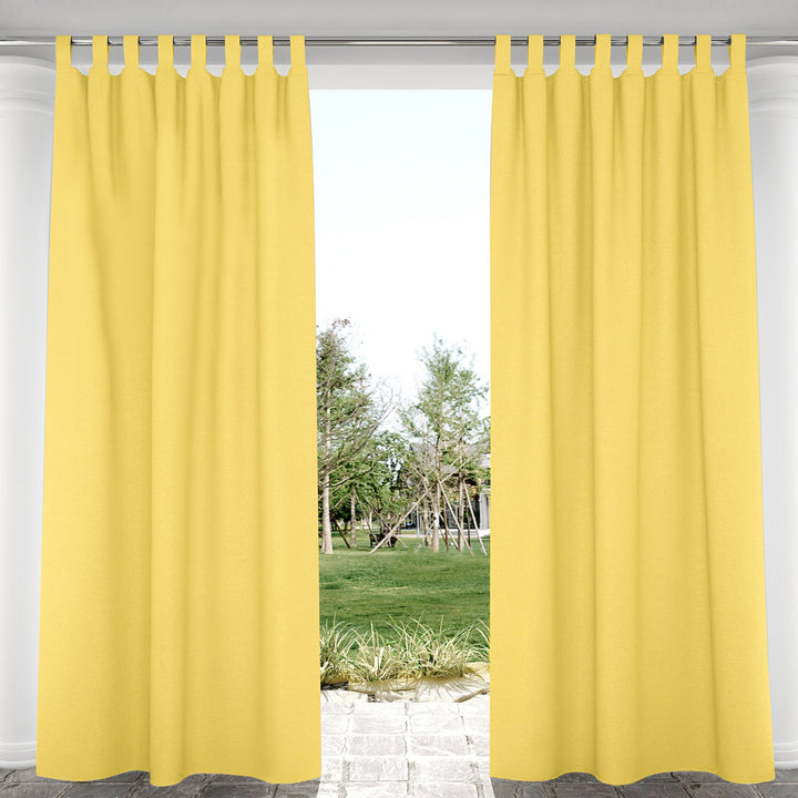 Suchoutdoor Outdoor Waterproof Curtains, Velcro Tab Top, for Porch/Pavilion/Patio, 1 Panel