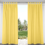 Suchoutdoor Outdoor Waterproof Curtains, Velcro Tab Top, for Porch/Pavilion/Patio, 1 Panel
