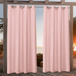 Suchoutdoor Outdoor Waterproof Curtains, Grommet Top Silver, for Porch/Pavilion/Patio, 1 Panel