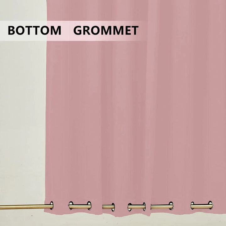 Suchoutdoor Outdoor Waterproof Curtains, Top Bottom Grommet, for Porch/Pavilion/Patio, 1 Panel