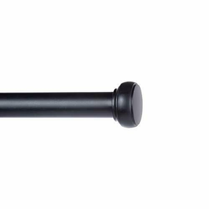 Curtain Rod 37" to 72" / 72” to 144” Adjustable, 1 Inch Diameter Curtain Rods, Black Or Brushed Nickel Adjustable Curtain Rod