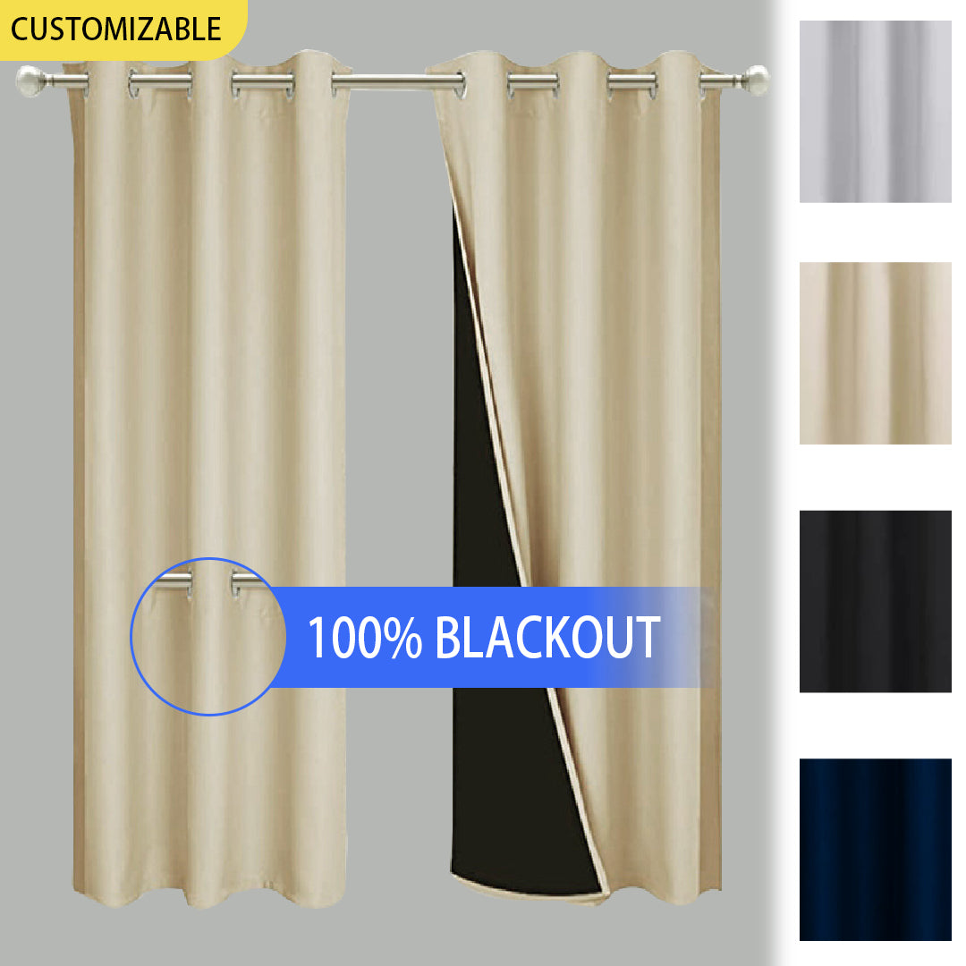 Suchoutdoor 100% Blackout Waterproof Outdoor Curtains, 1 Panel