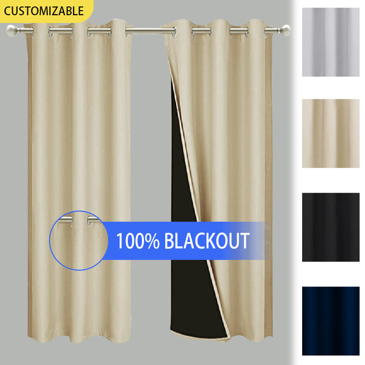 Suchoutdoor 100% Blackout Waterproof Outdoor Curtains, 1 Panel