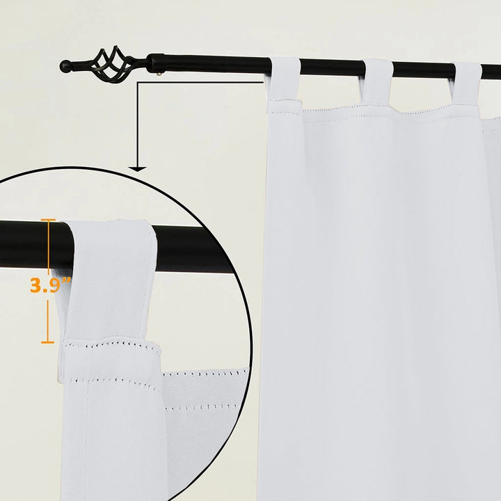 Suchoutdoor Outdoor Waterproof Curtains, Tab Top, for Porch/Pavilion/Patio, 1 Panel
