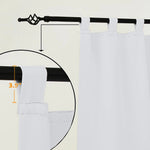 Suchoutdoor Outdoor Waterproof Curtains, Tab Top, for Porch/Pavilion/Patio, 1 Panel