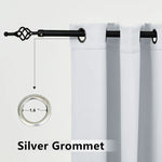 Suchoutdoor Outdoor Waterproof Curtains, Top Bottom Grommet, for Porch/Pavilion/Patio, 1 Panel