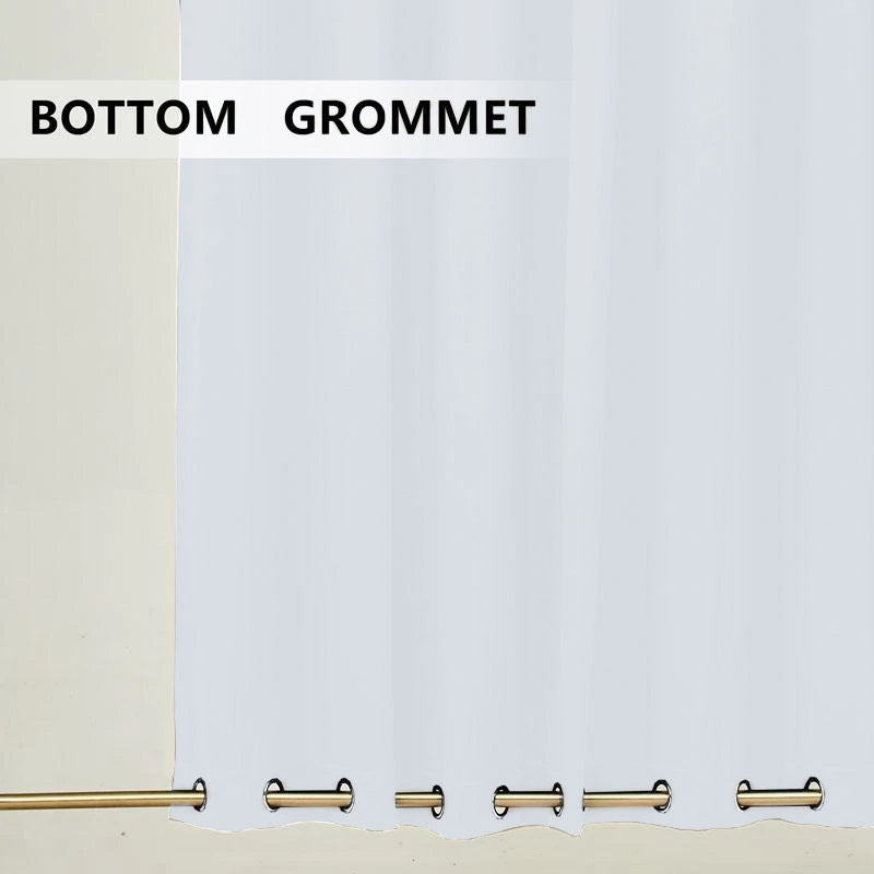 Suchoutdoor Outdoor Waterproof Curtains, Top Bottom Grommet, for Porch/Pavilion/Patio, 1 Panel