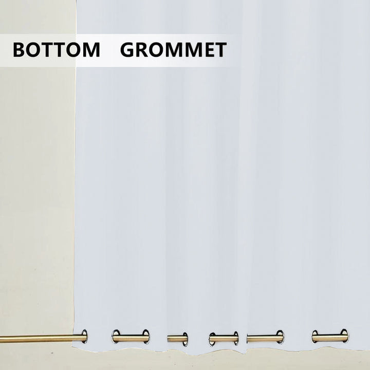 Suchoutdoor Outdoor Waterproof Curtains, Top Bottom Grommet, for Porch/Pavilion/Patio, 1 Panel
