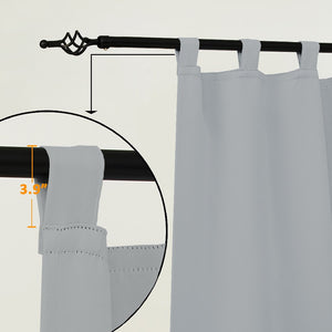 Suchoutdoor Outdoor Waterproof Curtains, Tab Top, for Porch/Pavilion/Patio, 1 Panel