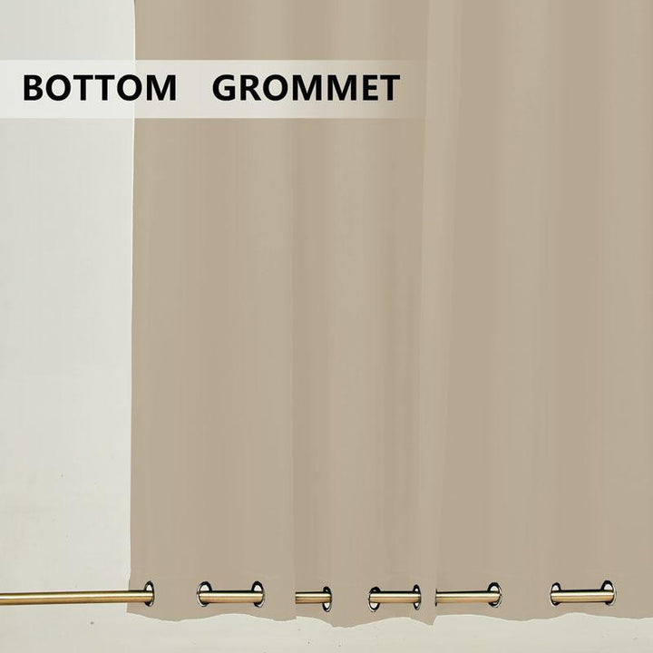 Suchoutdoor Outdoor Waterproof Curtains, Top Bottom Grommet, for Porch/Pavilion/Patio, 1 Panel