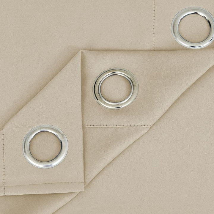 Suchoutdoor Outdoor Waterproof Curtains, Grommet Top Silver, for Porch/Pavilion/Patio, 1 Panel