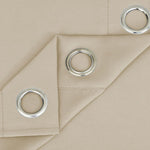 Suchoutdoor Outdoor Waterproof Curtains, Grommet Top Silver, for Porch/Pavilion/Patio, 1 Panel