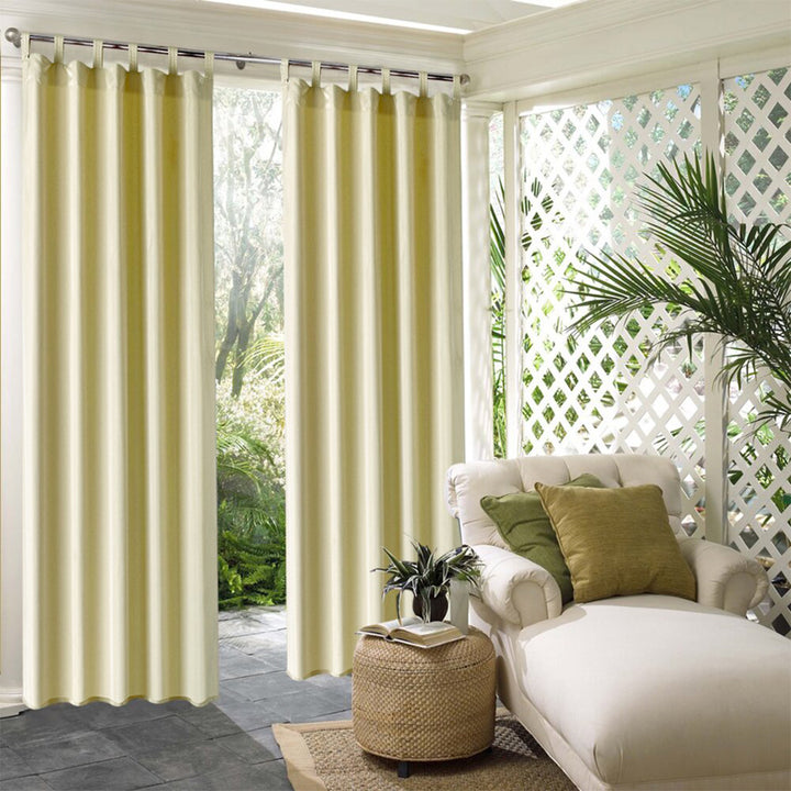 Suchoutdoor Outdoor Waterproof Curtains, Tab Top, for Porch/Pavilion/Patio, 1 Panel