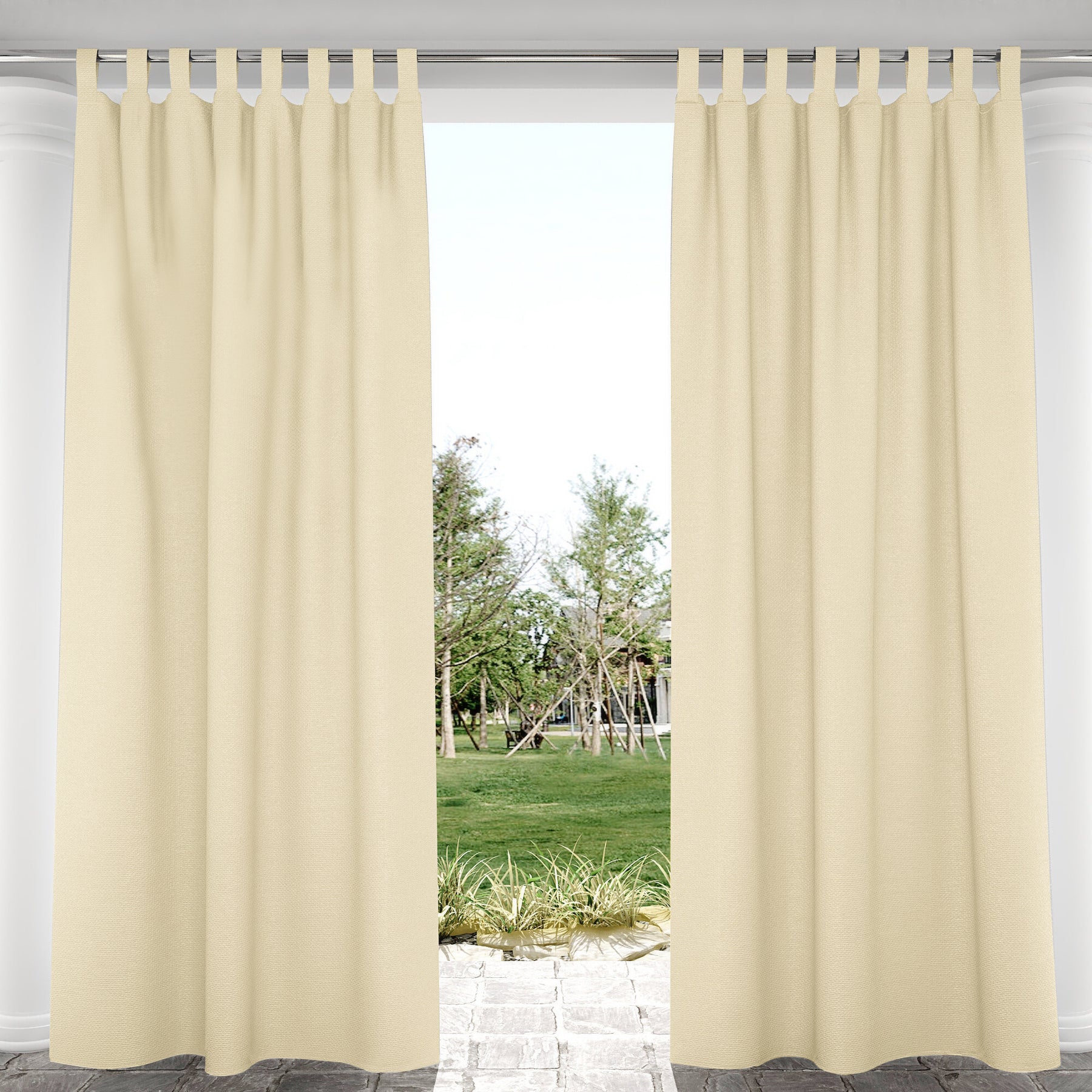 Velcro Tab Top Waterproof Outdoor Curtains for Garage / Patio, 1 Panel –  KGORGE Store