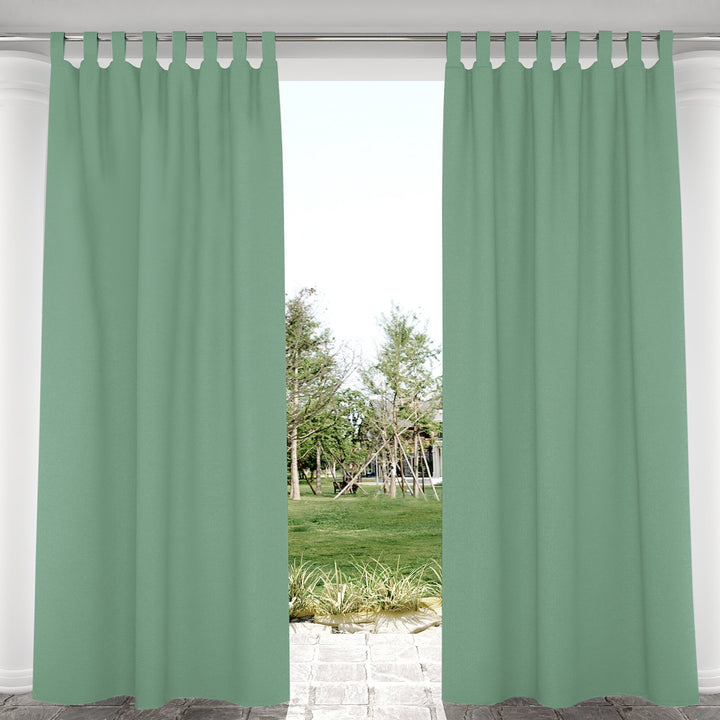 Suchoutdoor Outdoor Waterproof Curtains, Velcro Tab Top, for Porch/Pavilion/Patio, 1 Panel