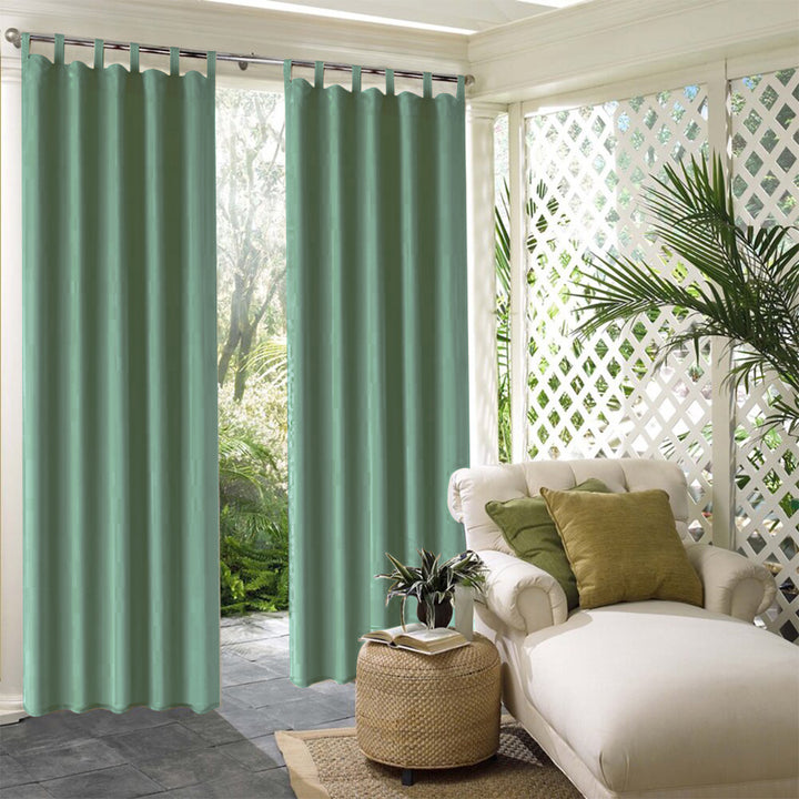 Suchoutdoor Outdoor Waterproof Curtains, Tab Top, for Porch/Pavilion/Patio, 1 Panel