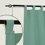 Suchoutdoor Outdoor Waterproof Curtains, Tab Top, for Porch/Pavilion/Patio, 1 Panel