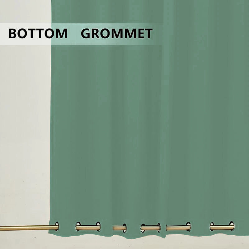 Suchoutdoor Outdoor Waterproof Curtains, Top Bottom Grommet, for Porch/Pavilion/Patio, 1 Panel