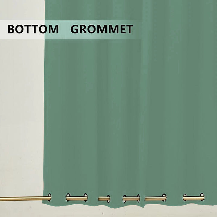 Suchoutdoor Outdoor Waterproof Curtains, Top Bottom Grommet, for Porch/Pavilion/Patio, 1 Panel