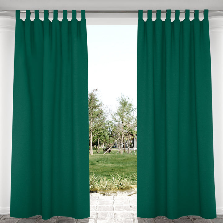 Suchoutdoor Outdoor Waterproof Curtains, Velcro Tab Top, for Porch/Pavilion/Patio, 1 Panel