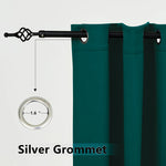 Suchoutdoor Outdoor Waterproof Curtains, Grommet Top Silver, for Porch/Pavilion/Patio, 1 Panel