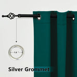 Suchoutdoor Outdoor Waterproof Curtains, Top Bottom Grommet, for Porch/Pavilion/Patio, 1 Panel