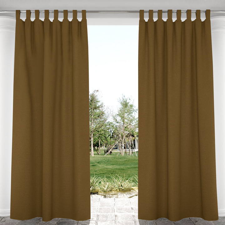 Suchoutdoor Outdoor Waterproof Curtains, Velcro Tab Top, for Porch/Pavilion/Patio, 1 Panel