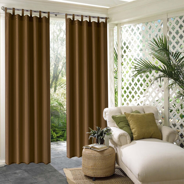 Suchoutdoor Outdoor Waterproof Curtains, Tab Top, for Porch/Pavilion/Patio, 1 Panel