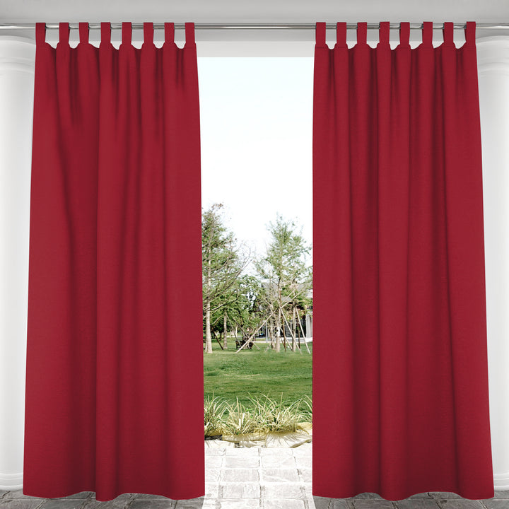 Suchoutdoor Outdoor Waterproof Curtains, Velcro Tab Top, for Porch/Pavilion/Patio, 1 Panel